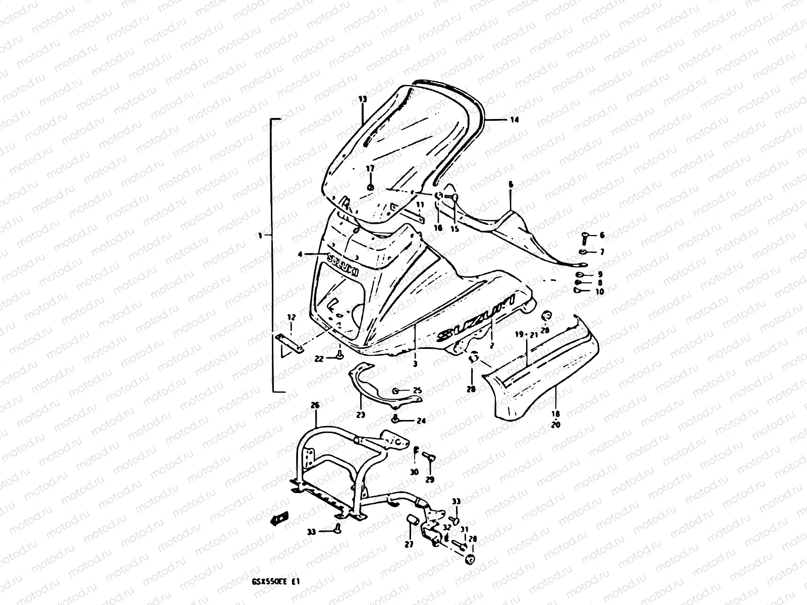 78 - COWLING (GSX550ESD)