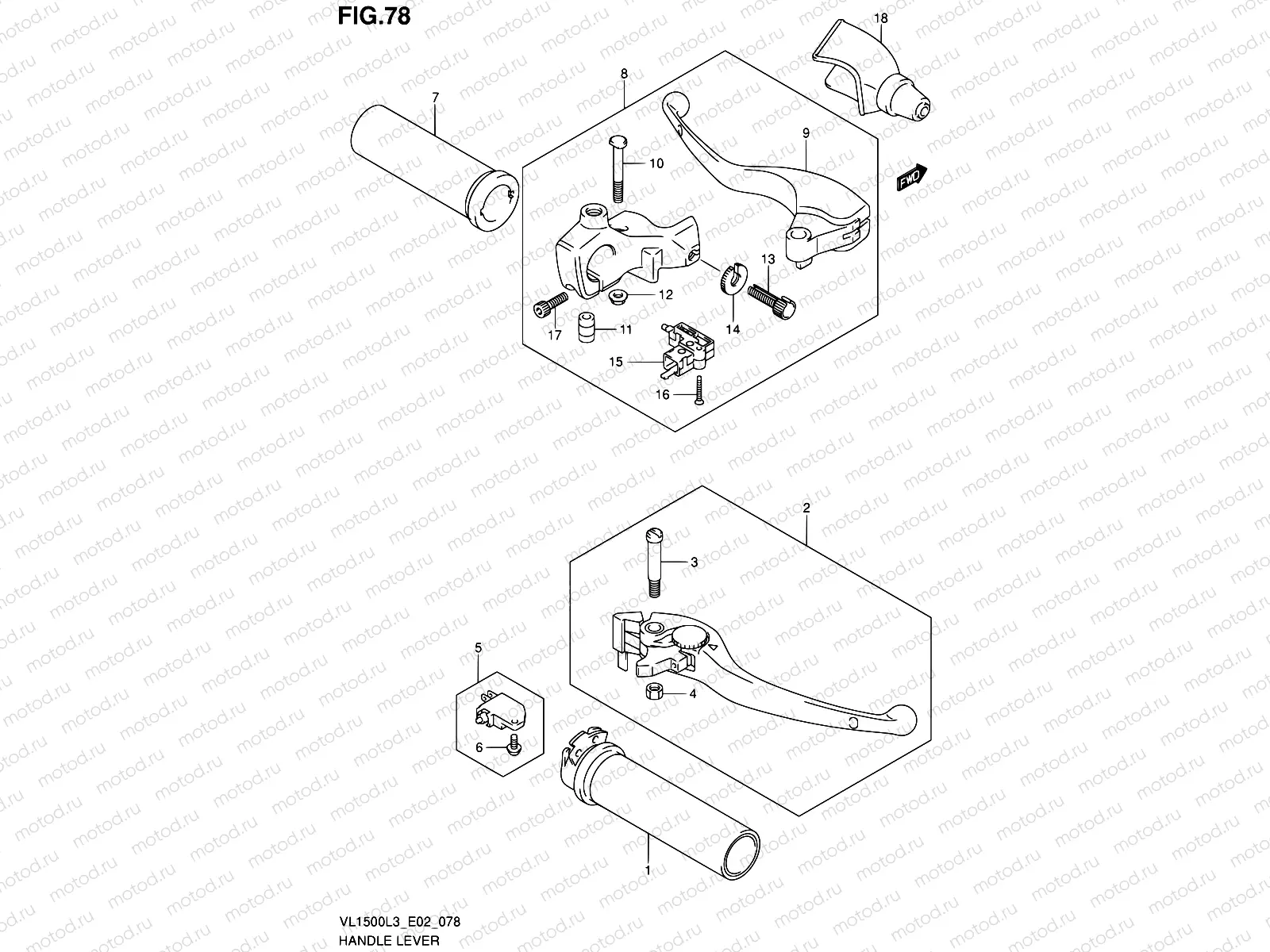 78 - HANDLE LEVER (VL1500L3 E19)