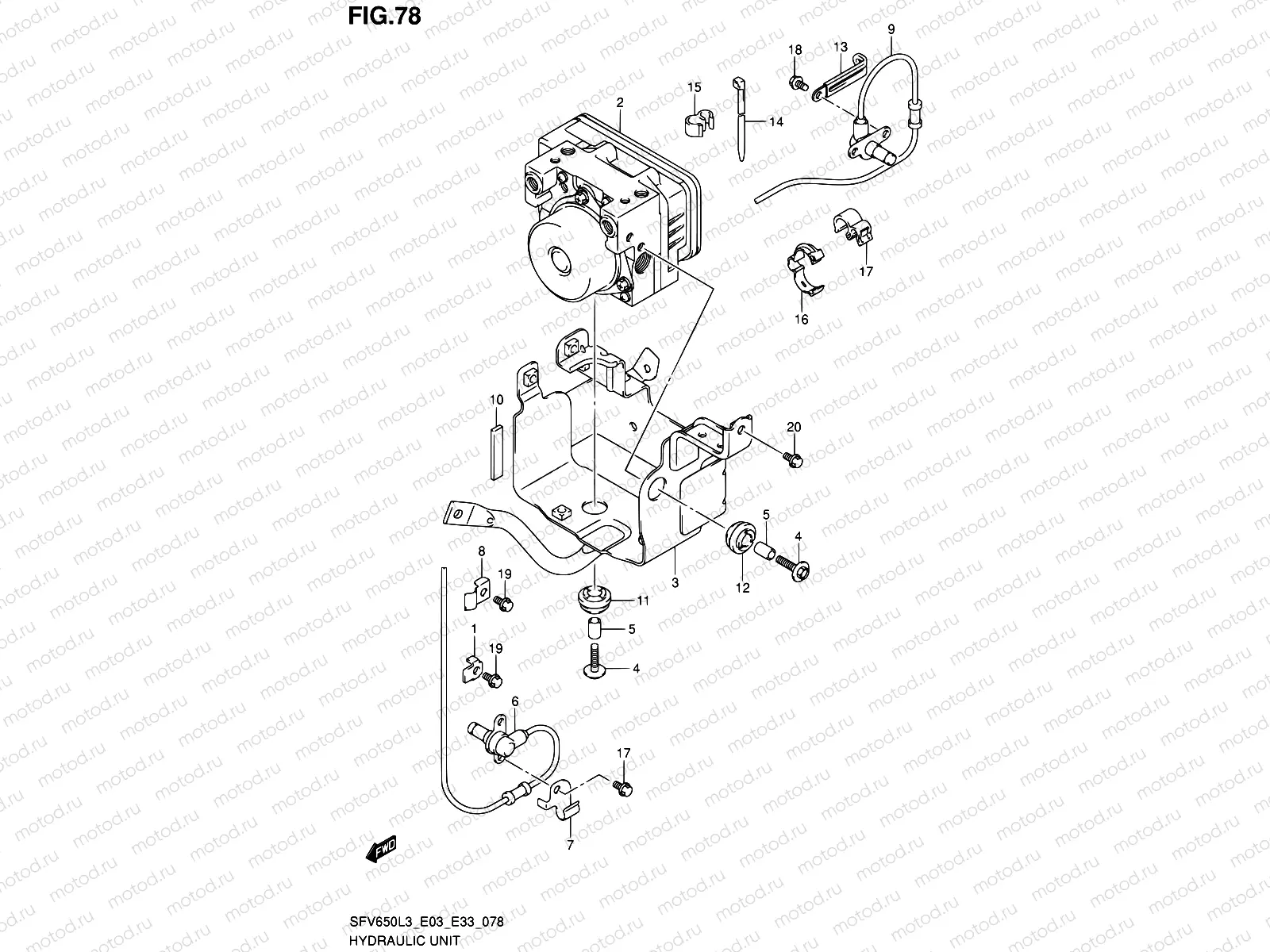 78 - HYDRAULIC UNIT (SFV650AL3 E33)