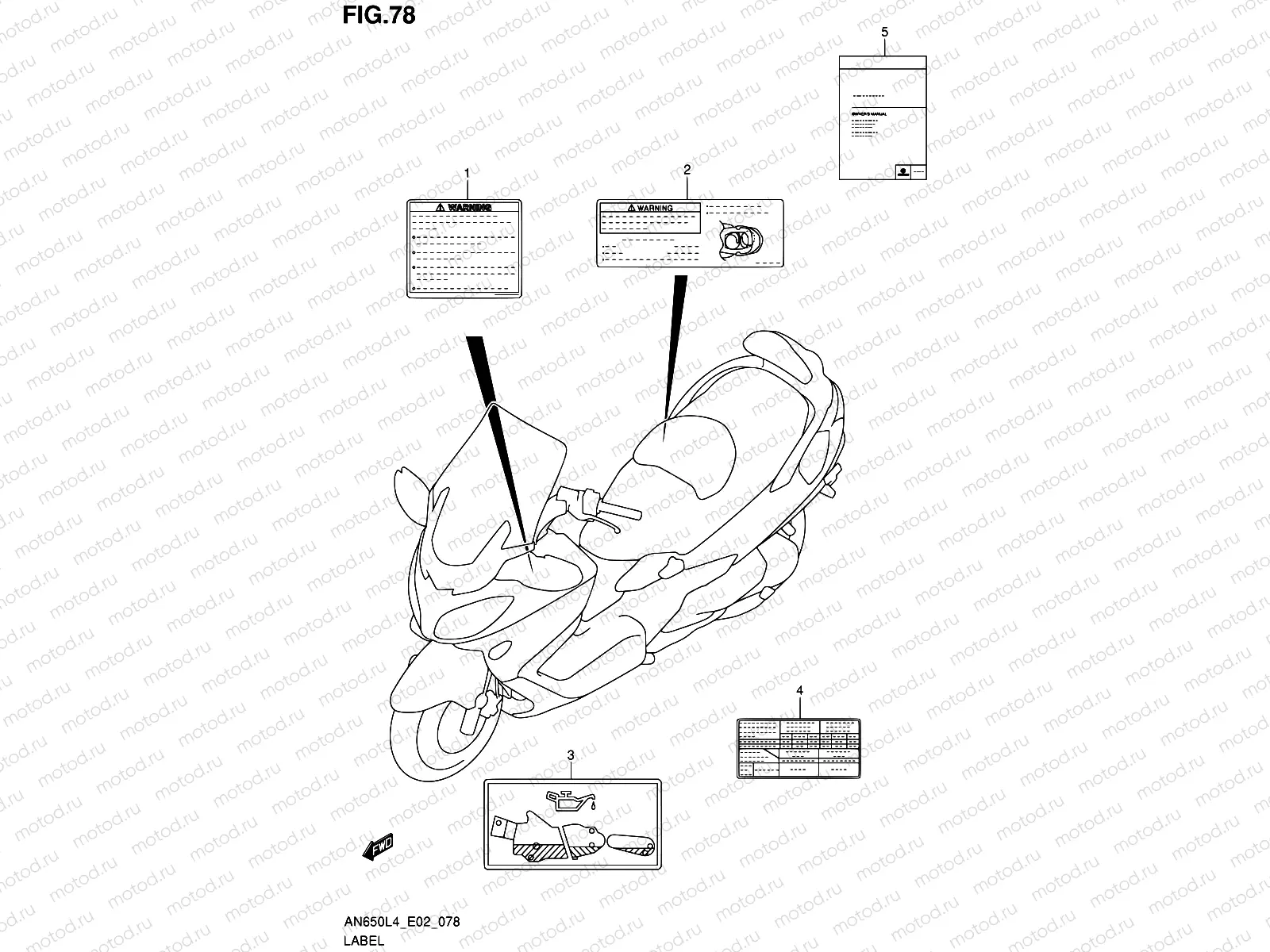 78 - LABEL (AN650L4 E02)