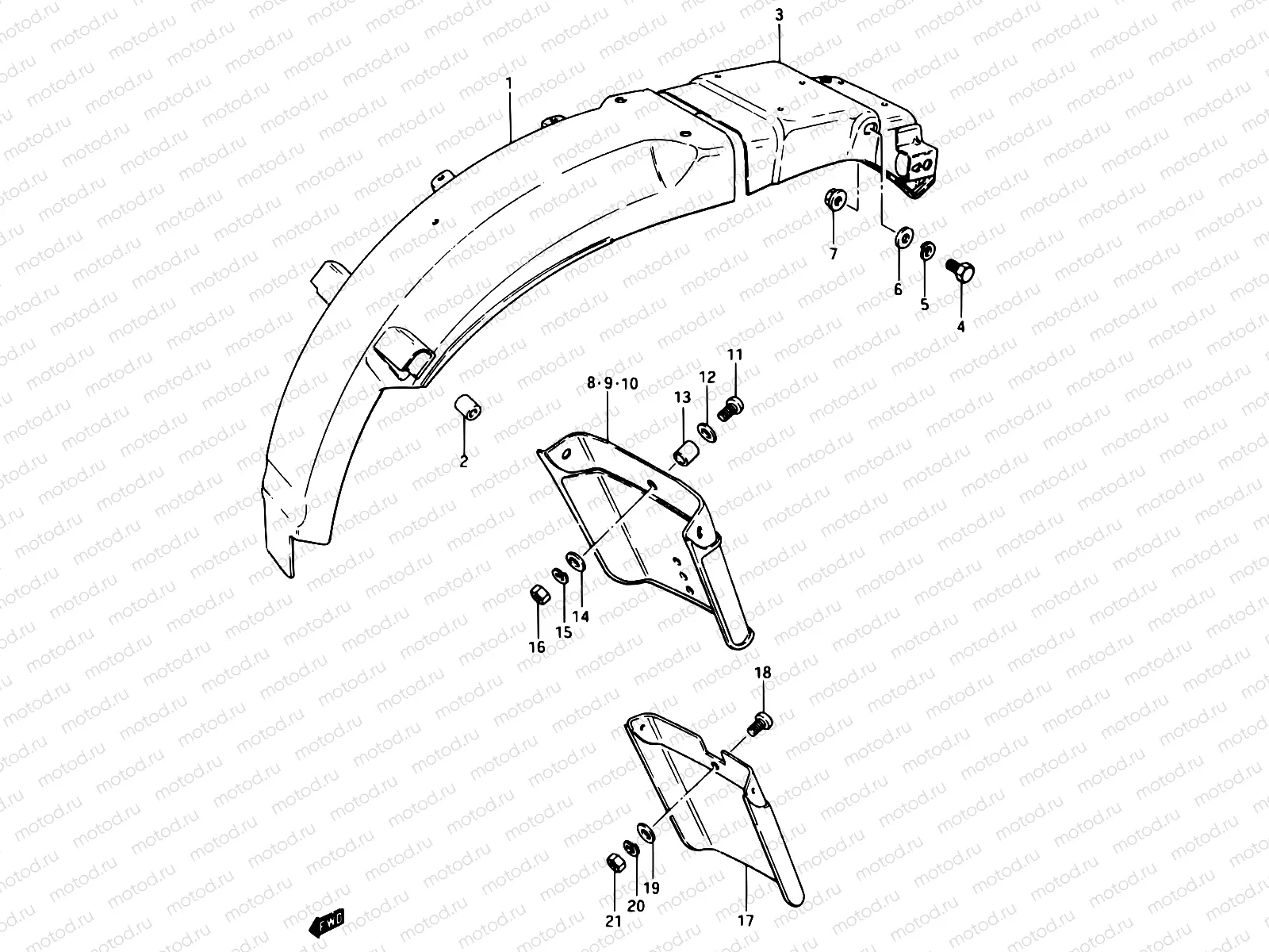 78 - REAR FENDER