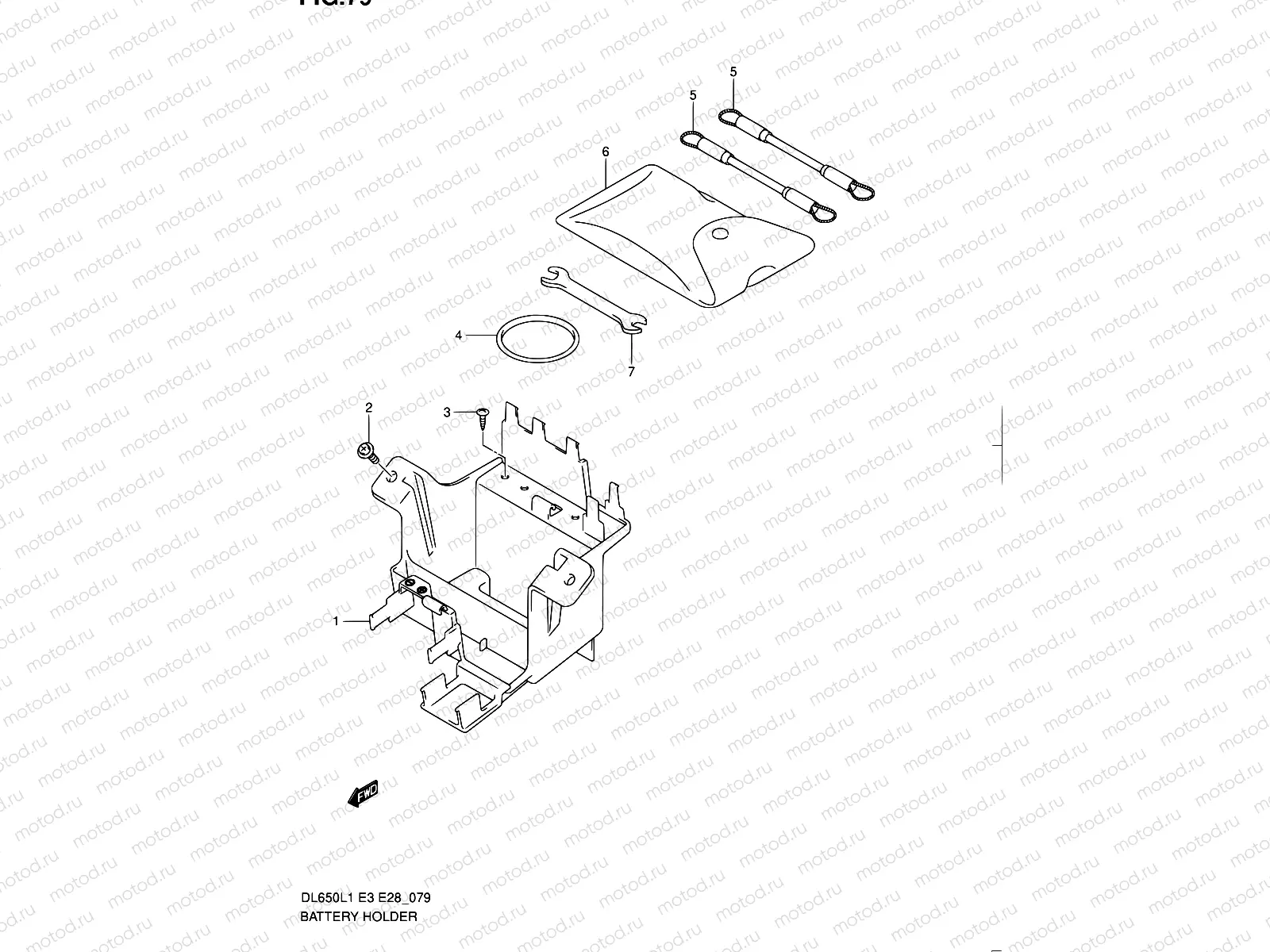 79 - BATTERY HOLDER