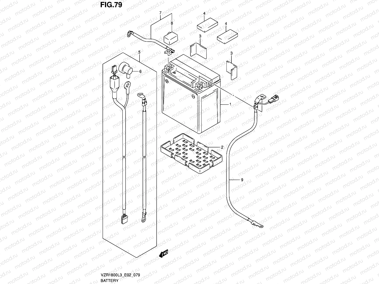 79 - BATTERY (VZR1800L3 E19)