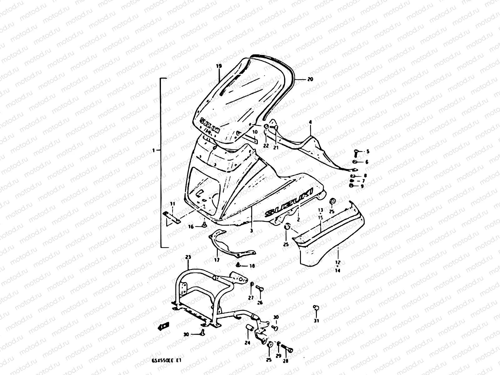 79 - COWLING (GSX550ESE)