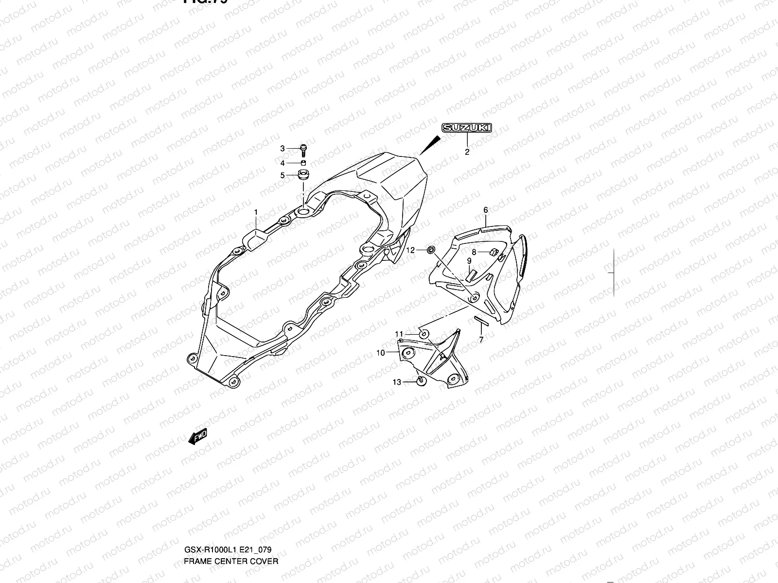 79 - FRAME CENTER COVER
