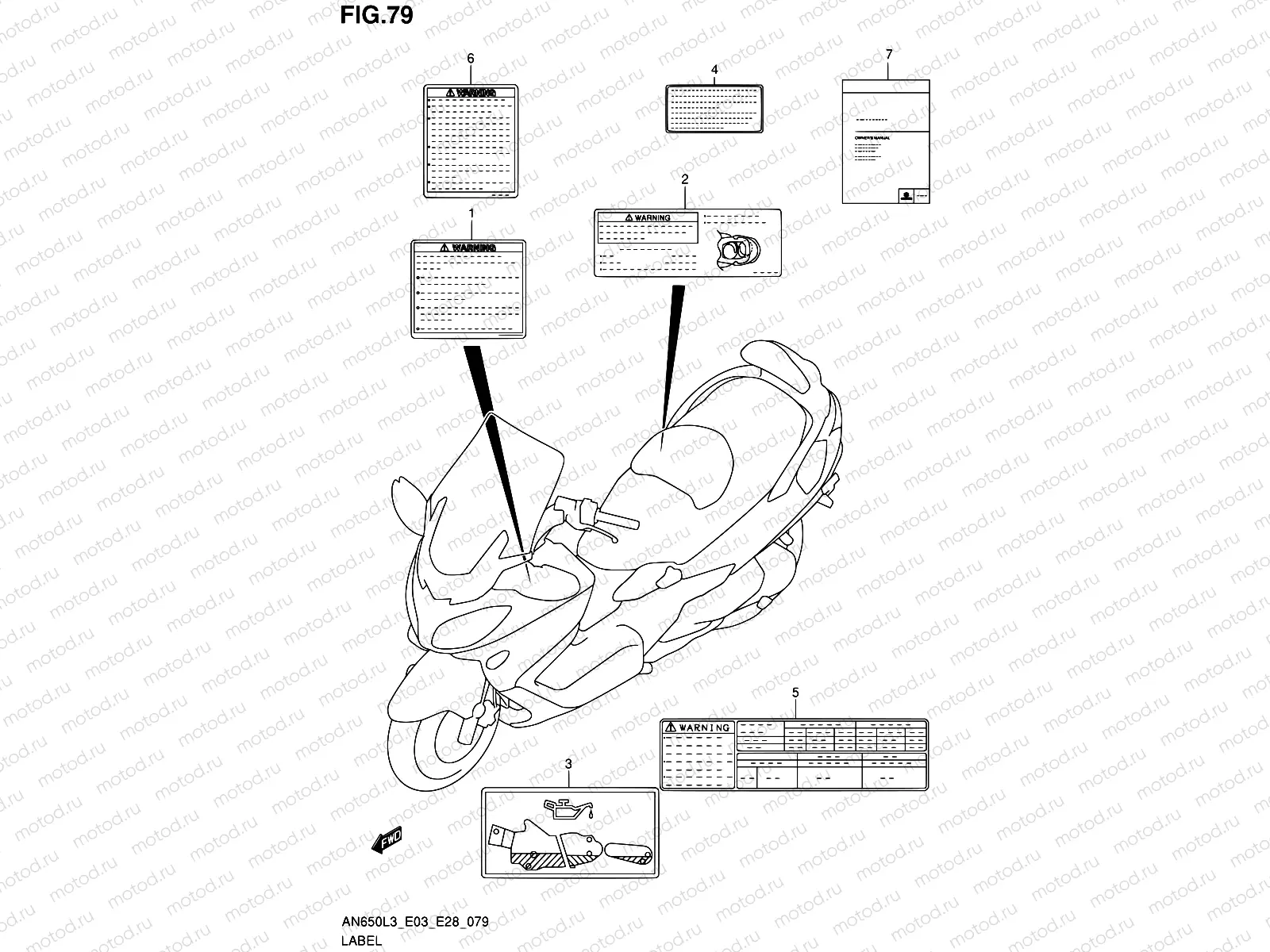 79 - LABEL (AN650L3 E03)