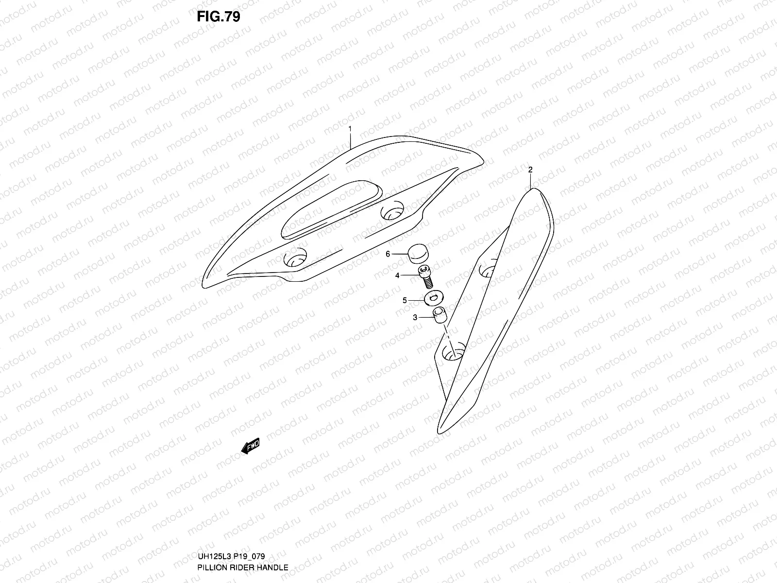 79 - PILLION RIDER HANDLE (UH125L3 P19)