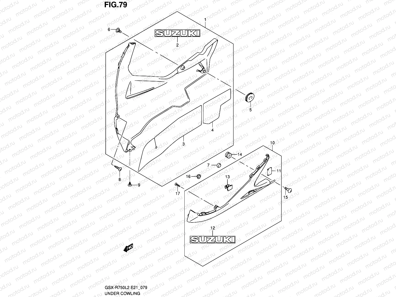 79 - UNDER COWLING (GSX-R750L2 E21)