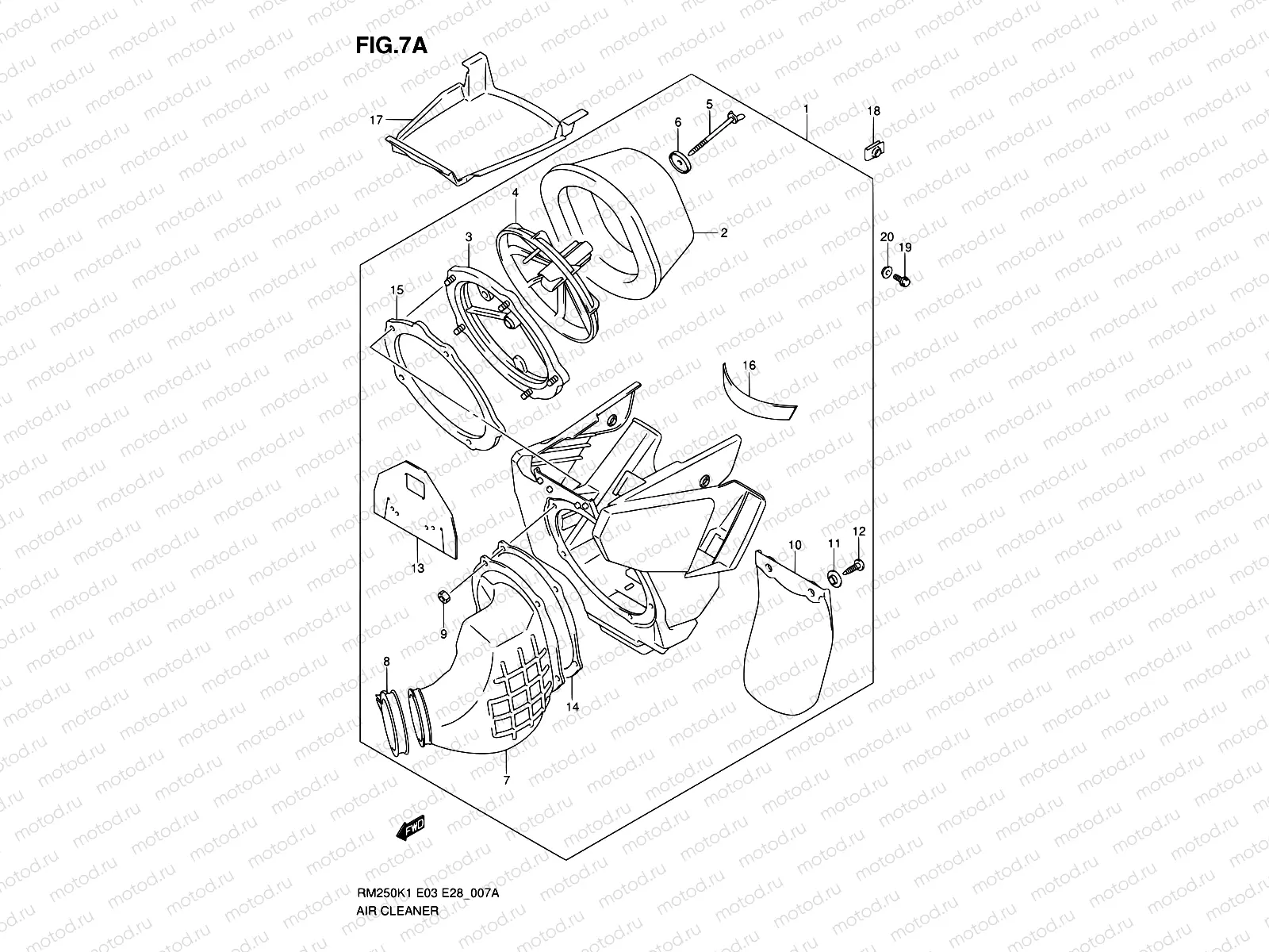 7A - AIR CLEANER (MODEL K3/K4/K5/K6)