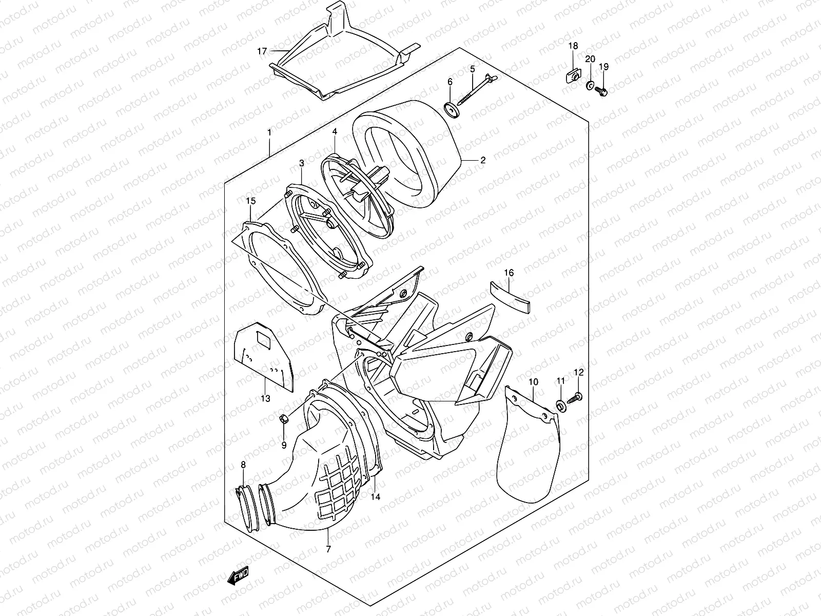 7A - AIR CLEANER (MODEL K4/K5/K6)