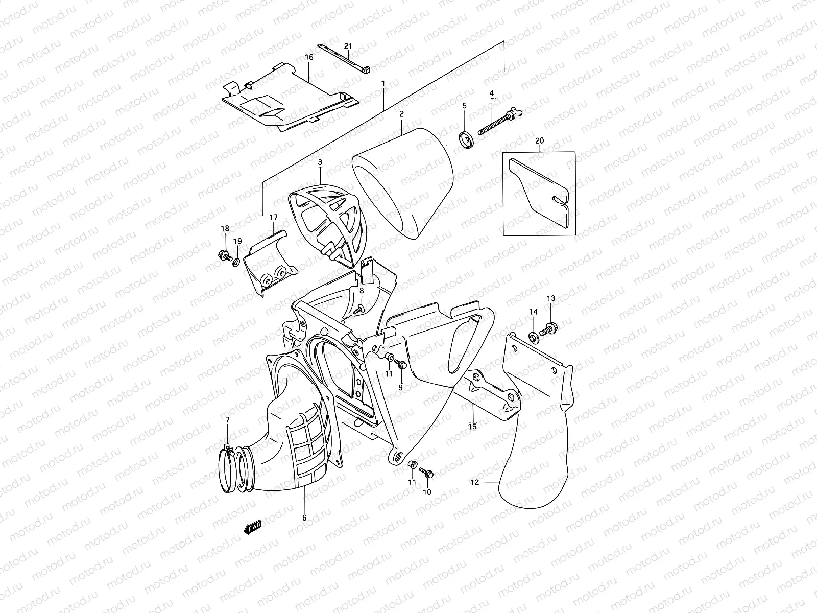 7A - AIR CLEANER (MODEL P/R/S)