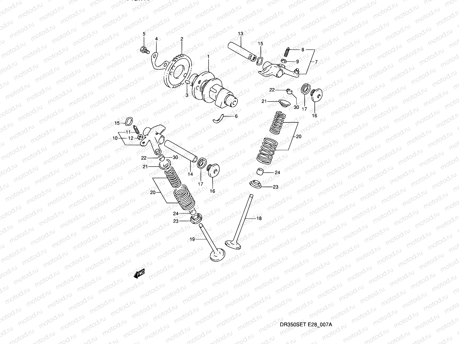7A - CAM SHAFT - VALVE (MODEL R/S/T)