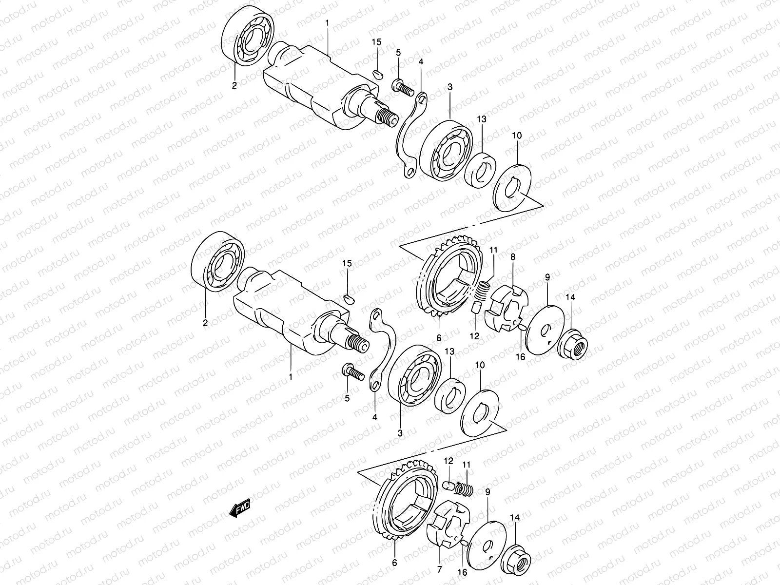 7A - CRANK BALANCER (MODEL P/R/S/T)