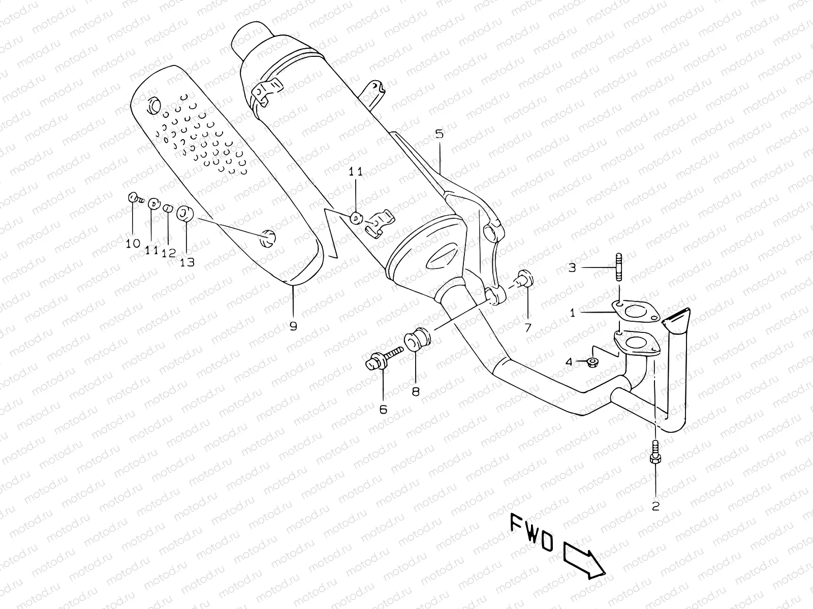 7A - MUFFLER (model P26)