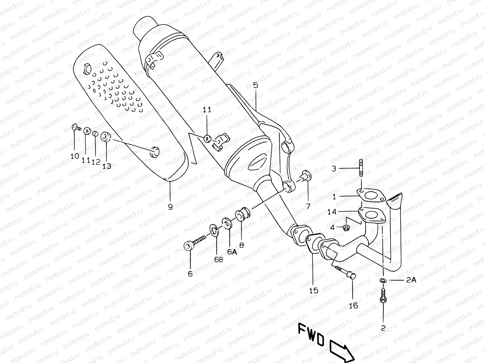 7A - MUFFLER (MODEL W P04)