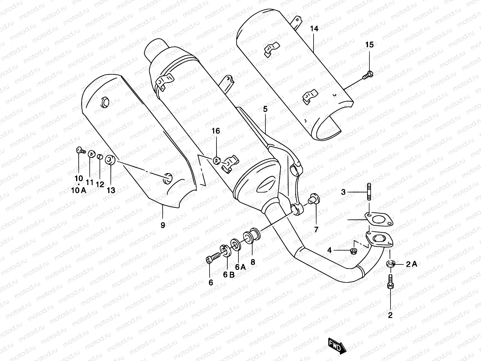 7B - MUFFLER (MODEL AY50 K1/K2 P39)