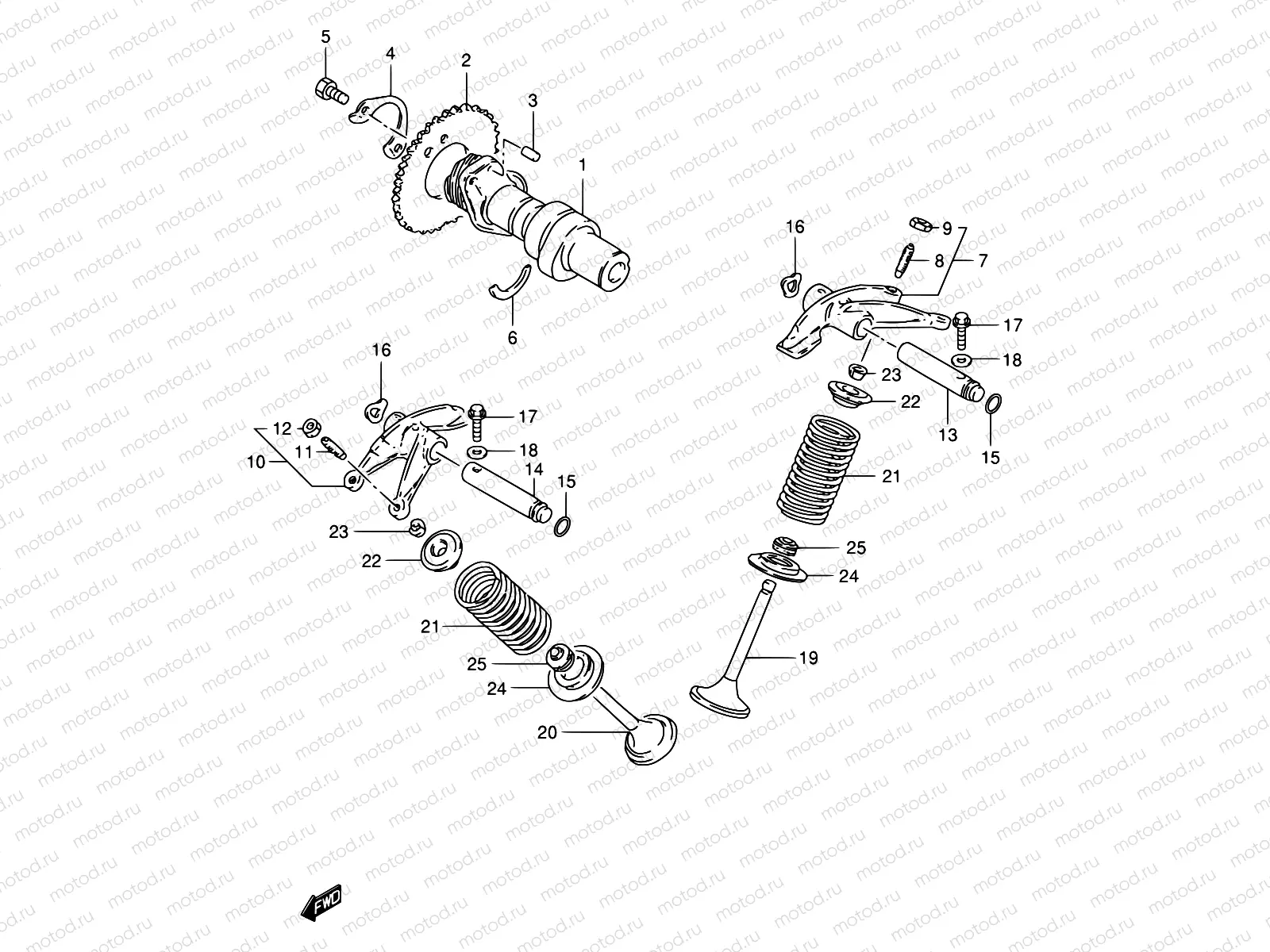8 - CAM SHAFT - VALVE