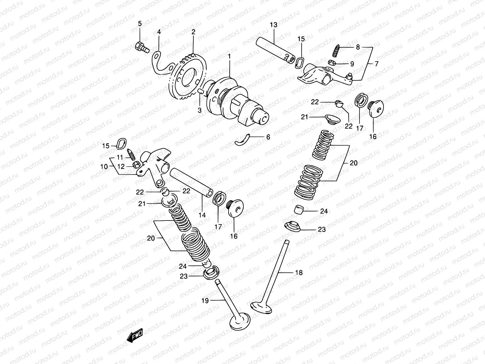 8 - CAM SHAFT - VALVE