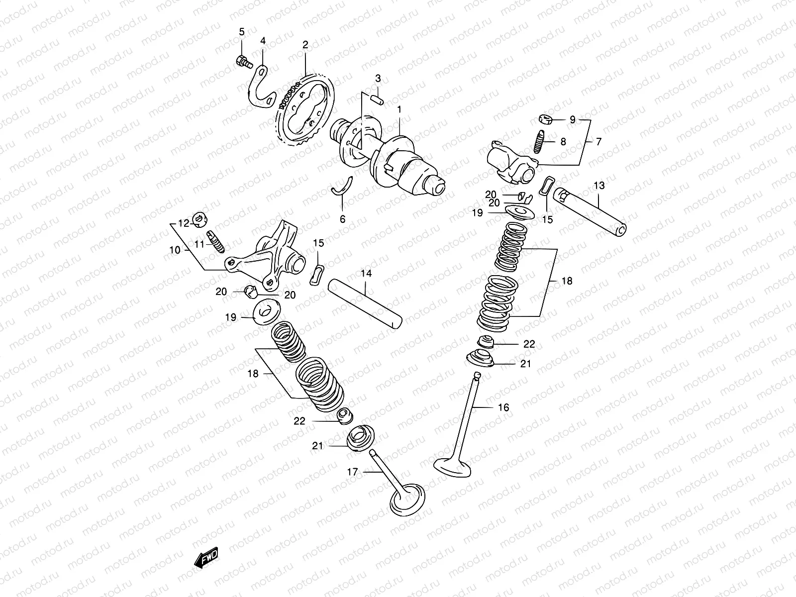8 - CAM SHAFT - VALVE