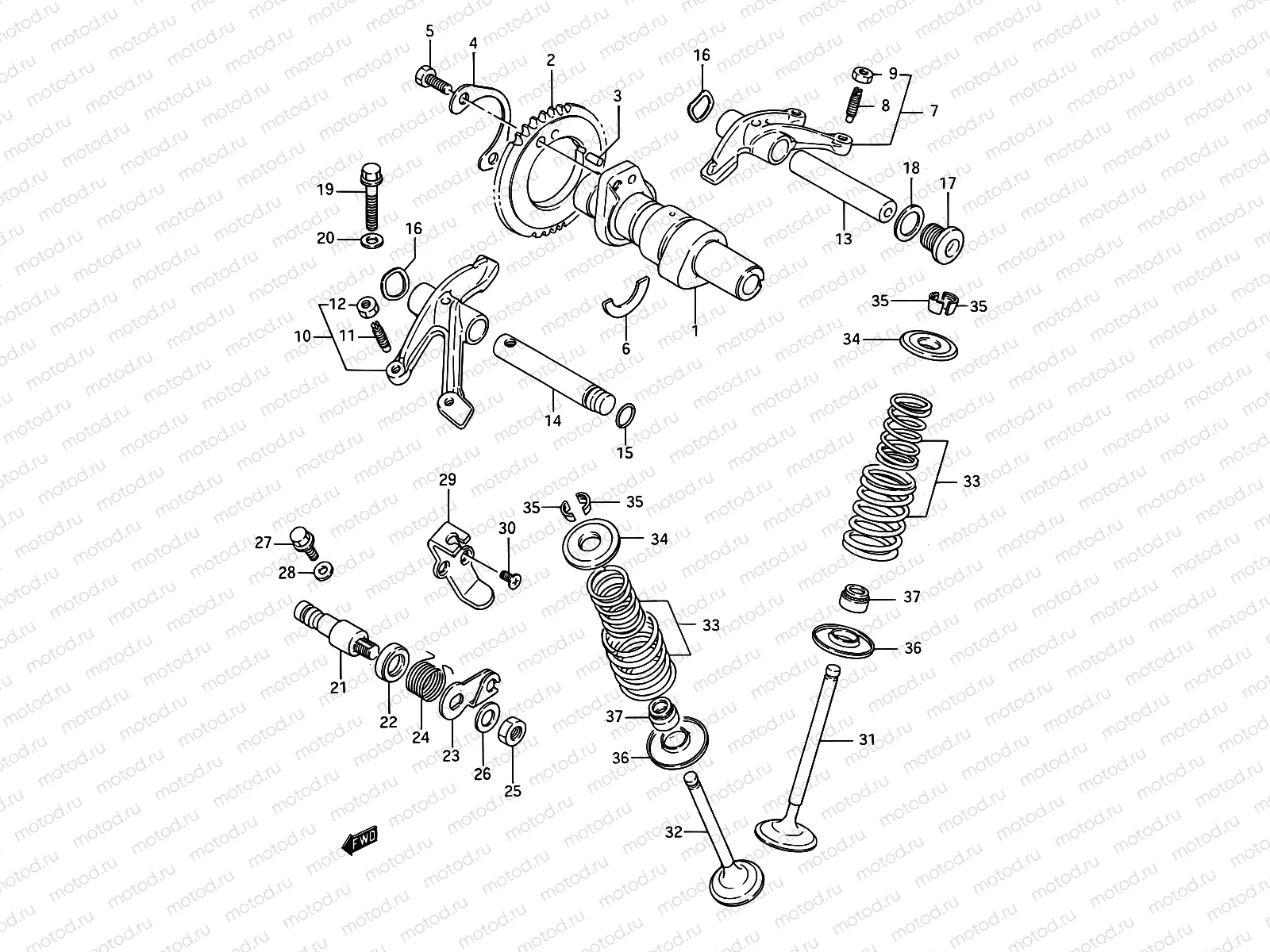 8 - CAM SHAFT - VALVE