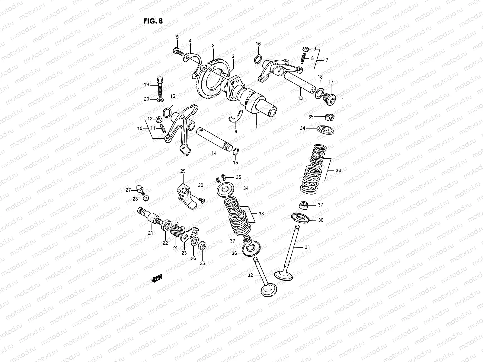8 - CAM SHAFT - VALVE