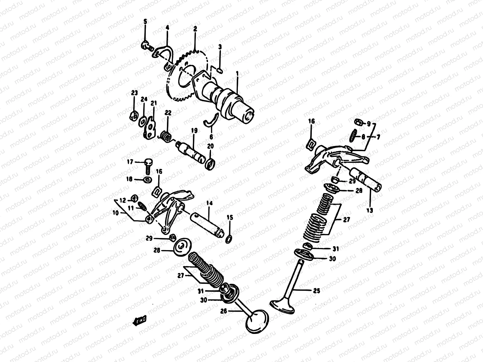 8 - CAM SHAFT-VALVE