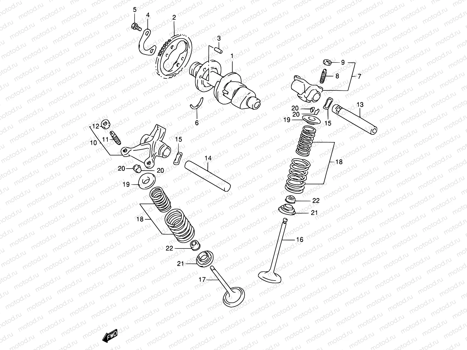 8 - CAM SHAFT - VALVE