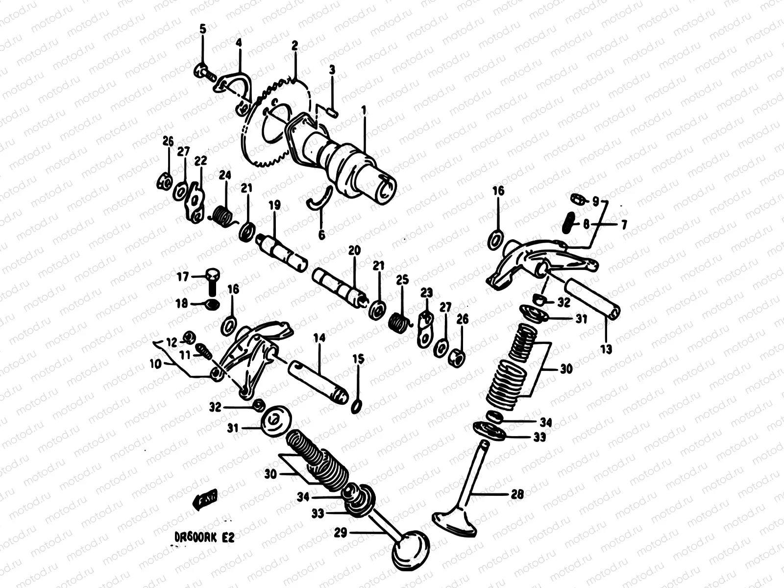 8 - CAM SHAFT-VALVE