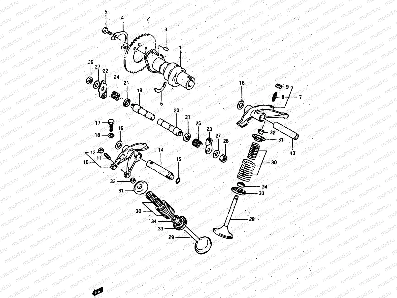 8 - CAM SHAFT - VALVE
