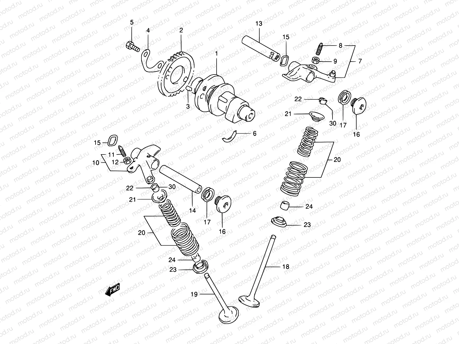 8 - CAM SHAFT - VALVE