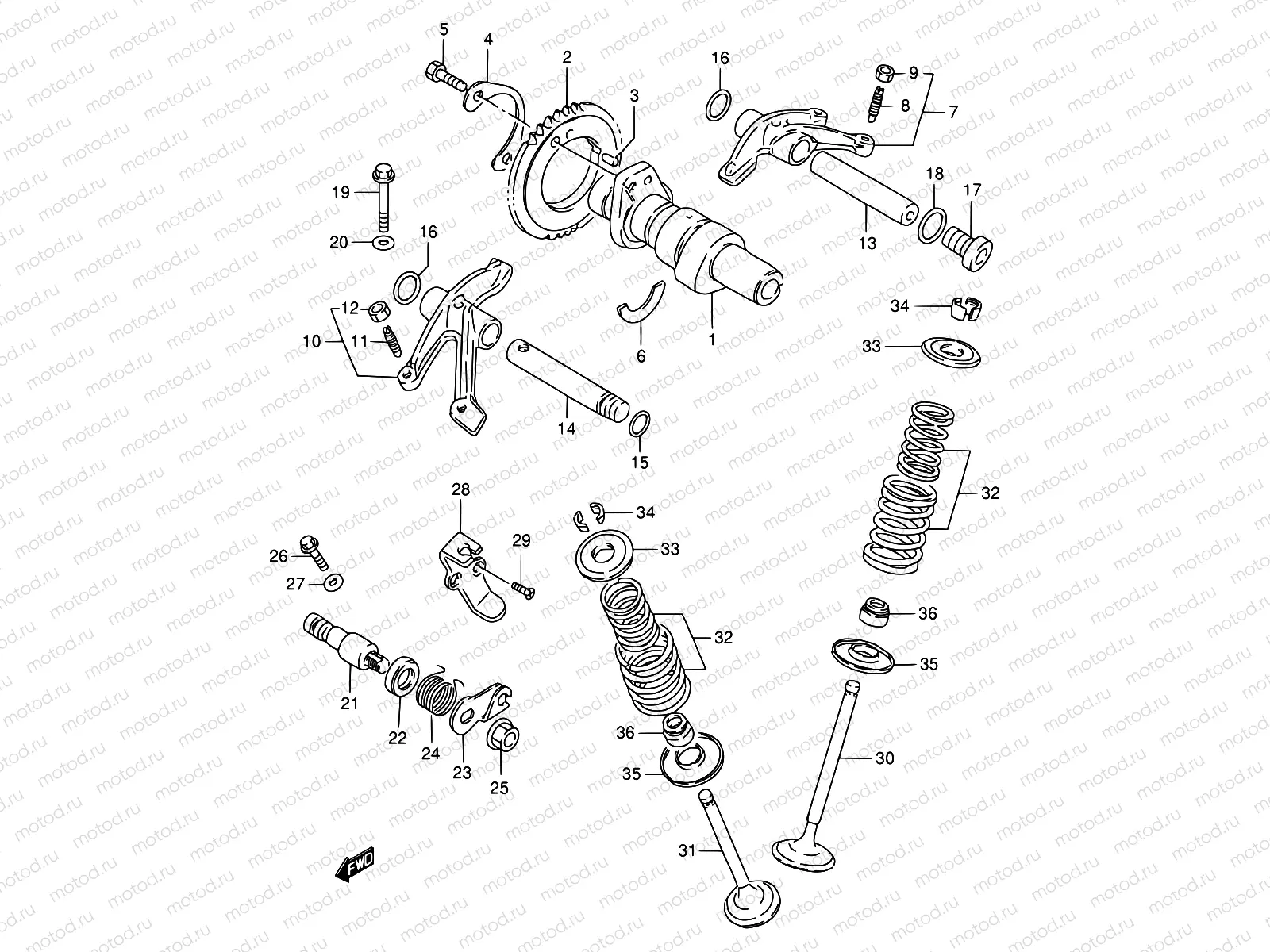 8 - CAM SHAFT/VALVE