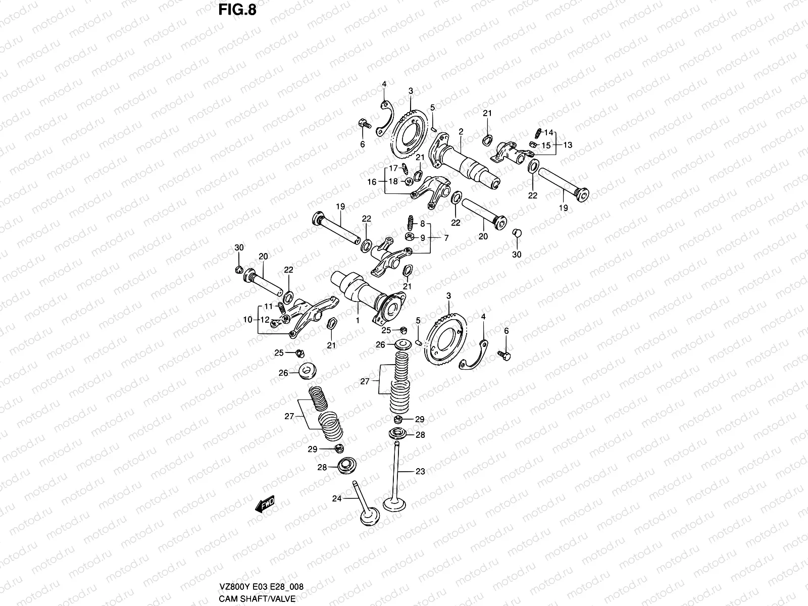 8 - CAM SHAFT/VALVE