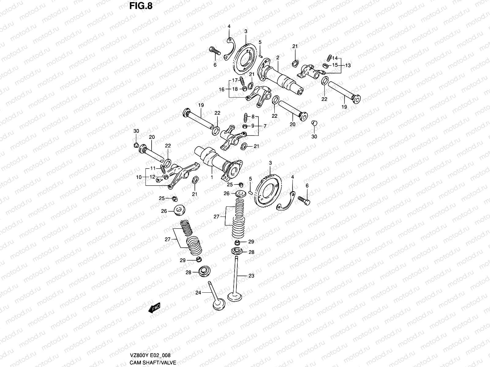 8 - CAM SHAFT/VALVE