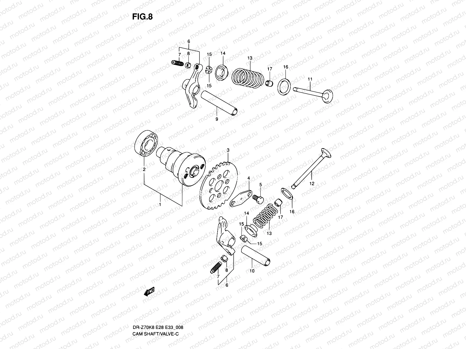 8 - CAMSHAFT - VALVE