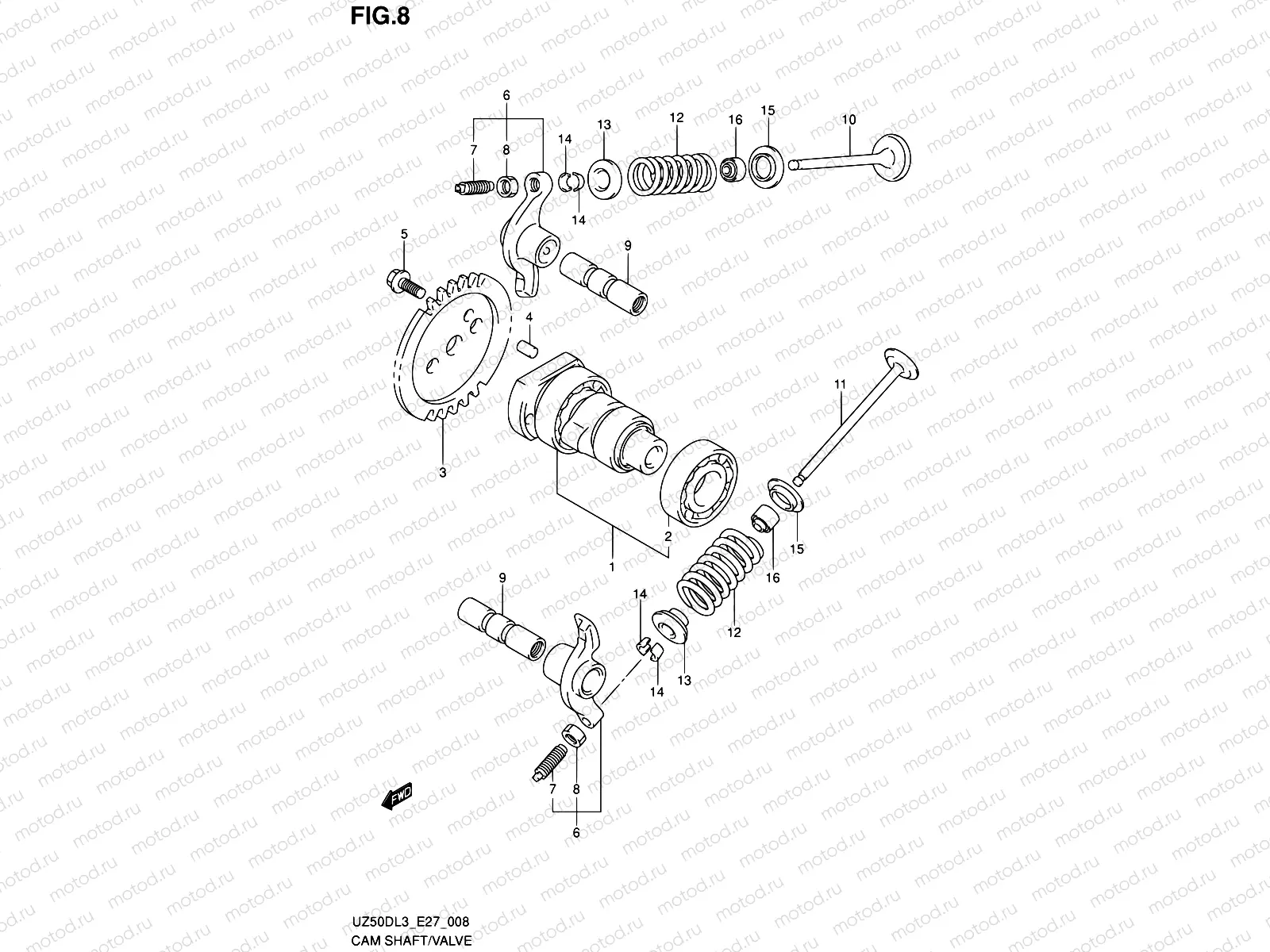 8 - CAMSHAFT - VALVE