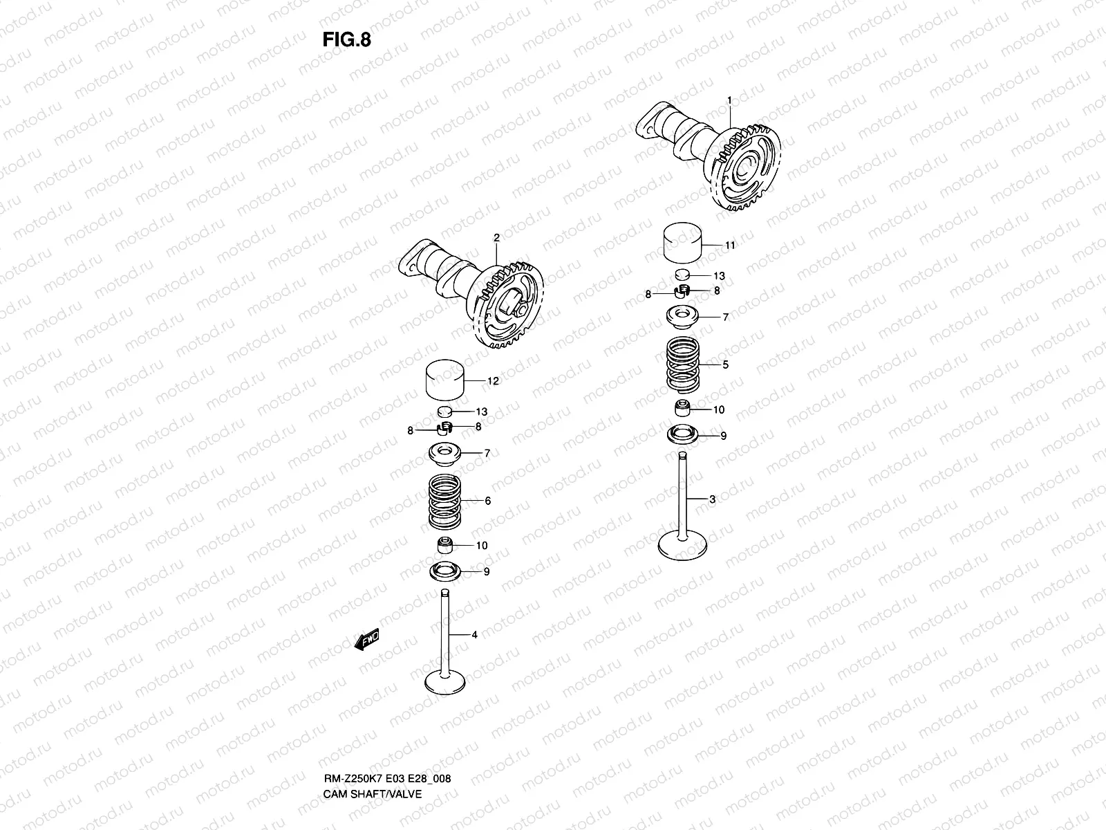 8 - CAMSHAFT - VALVE