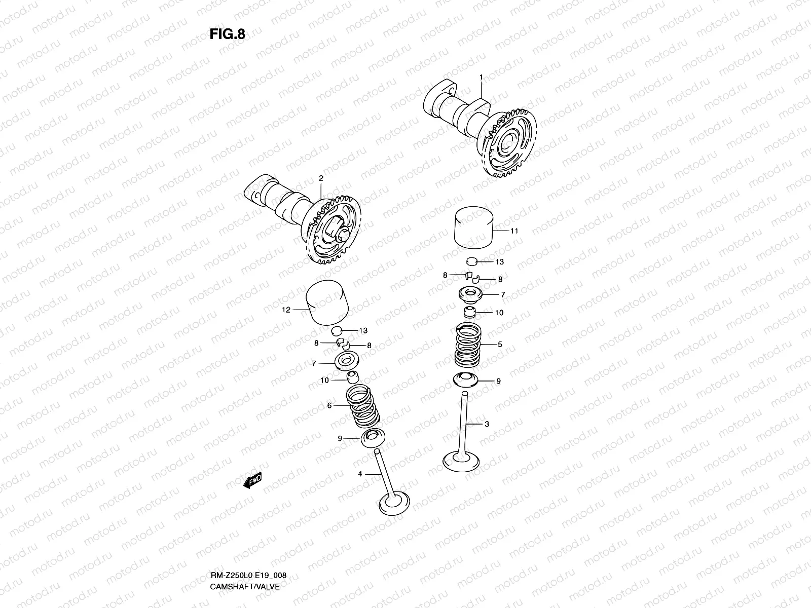8 - CAMSHAFT - VALVE
