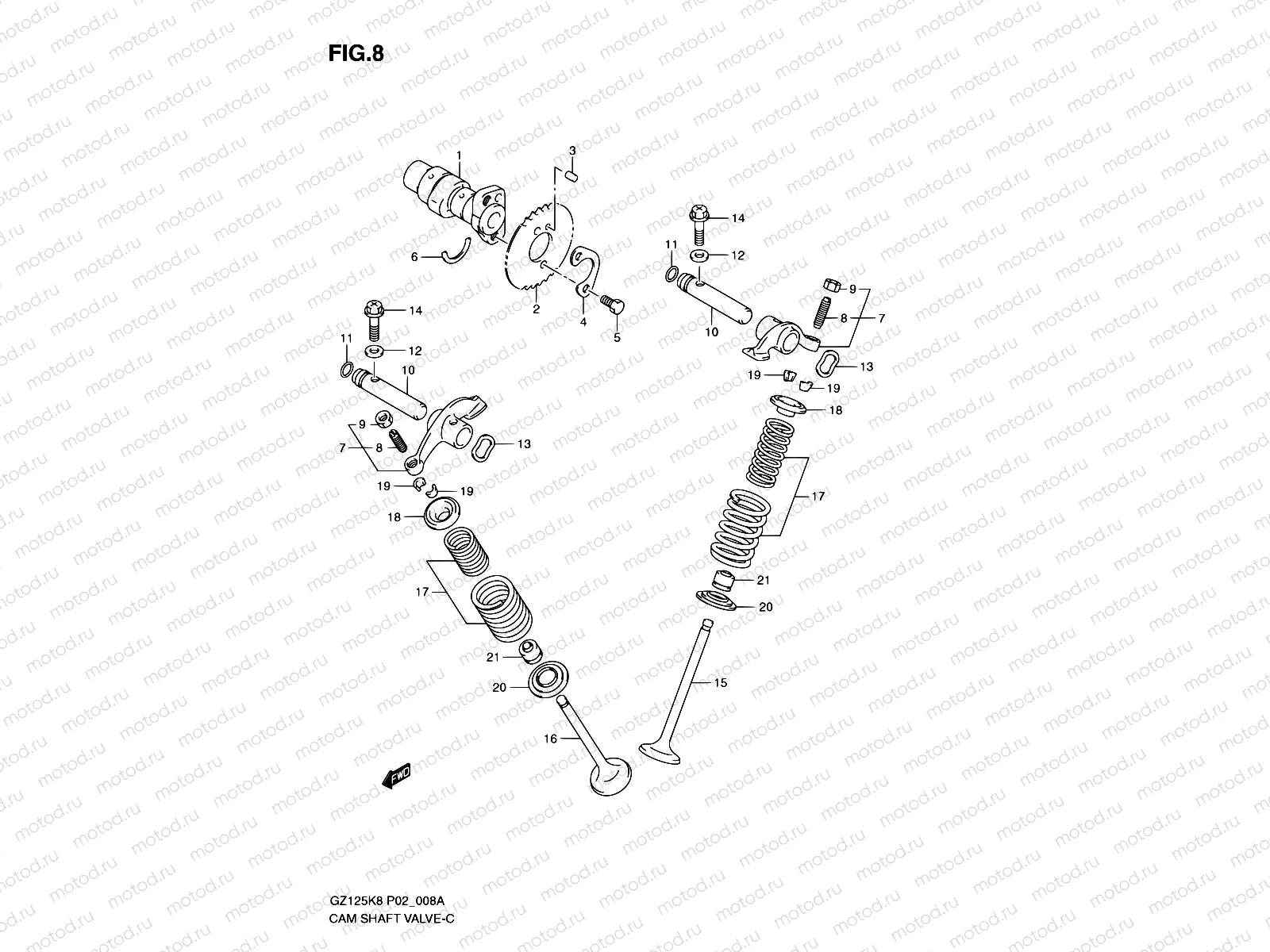 8 - CAMSHAFT-VALVE