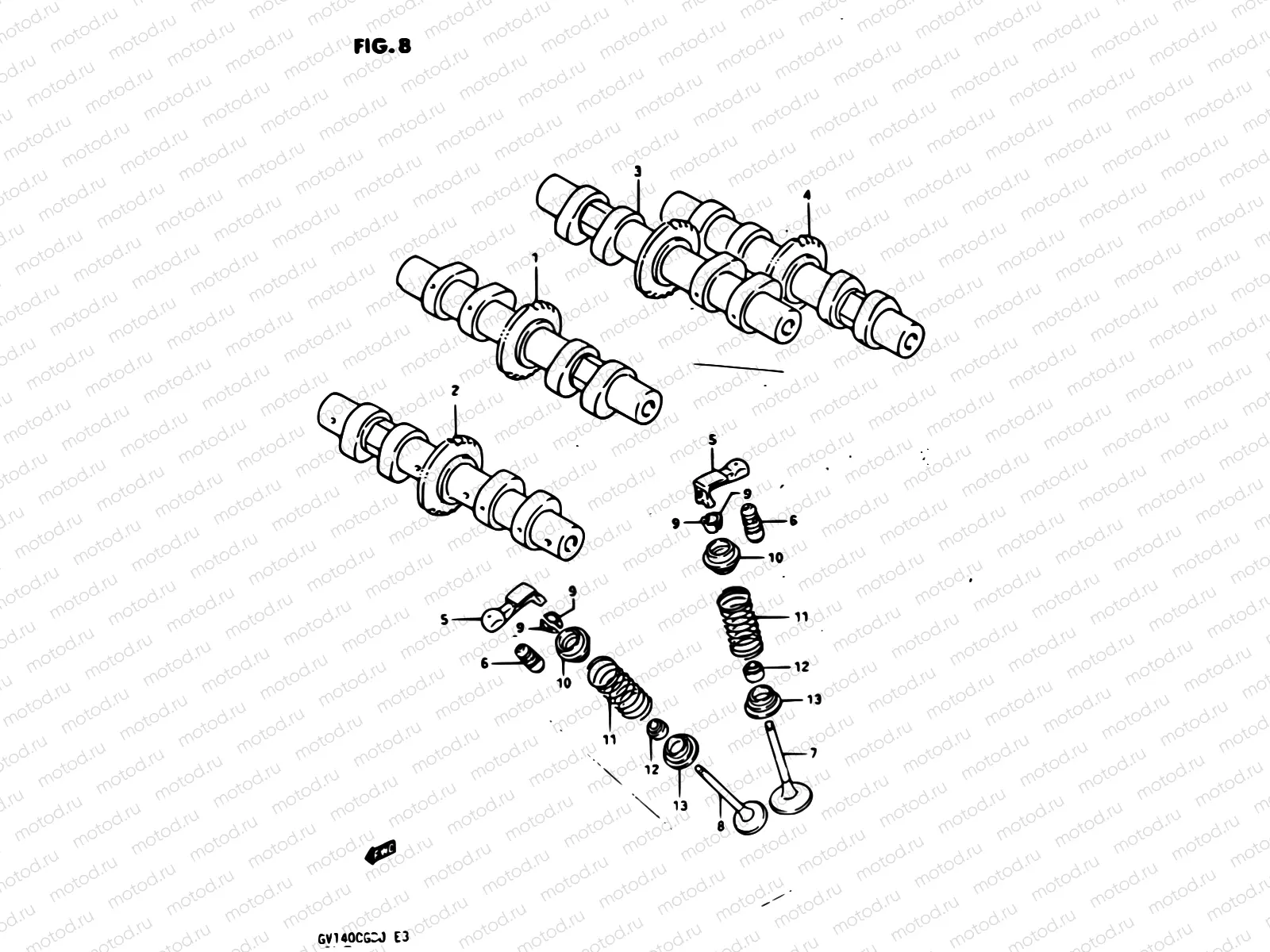 8 - CAMSHAFT -VALVE