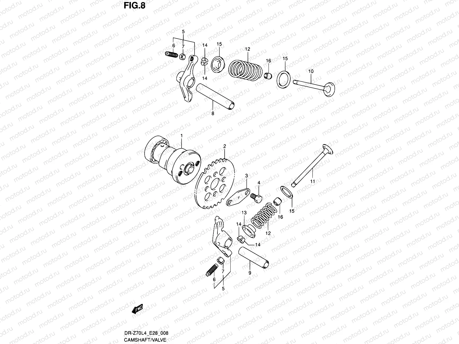 8 - CAMSHAFT/VALVE