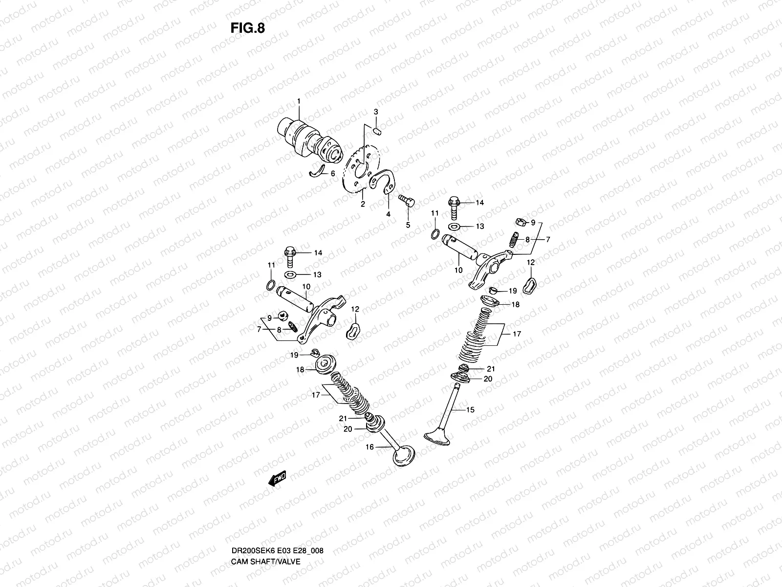 8 - CAMSHAFT/VALVE