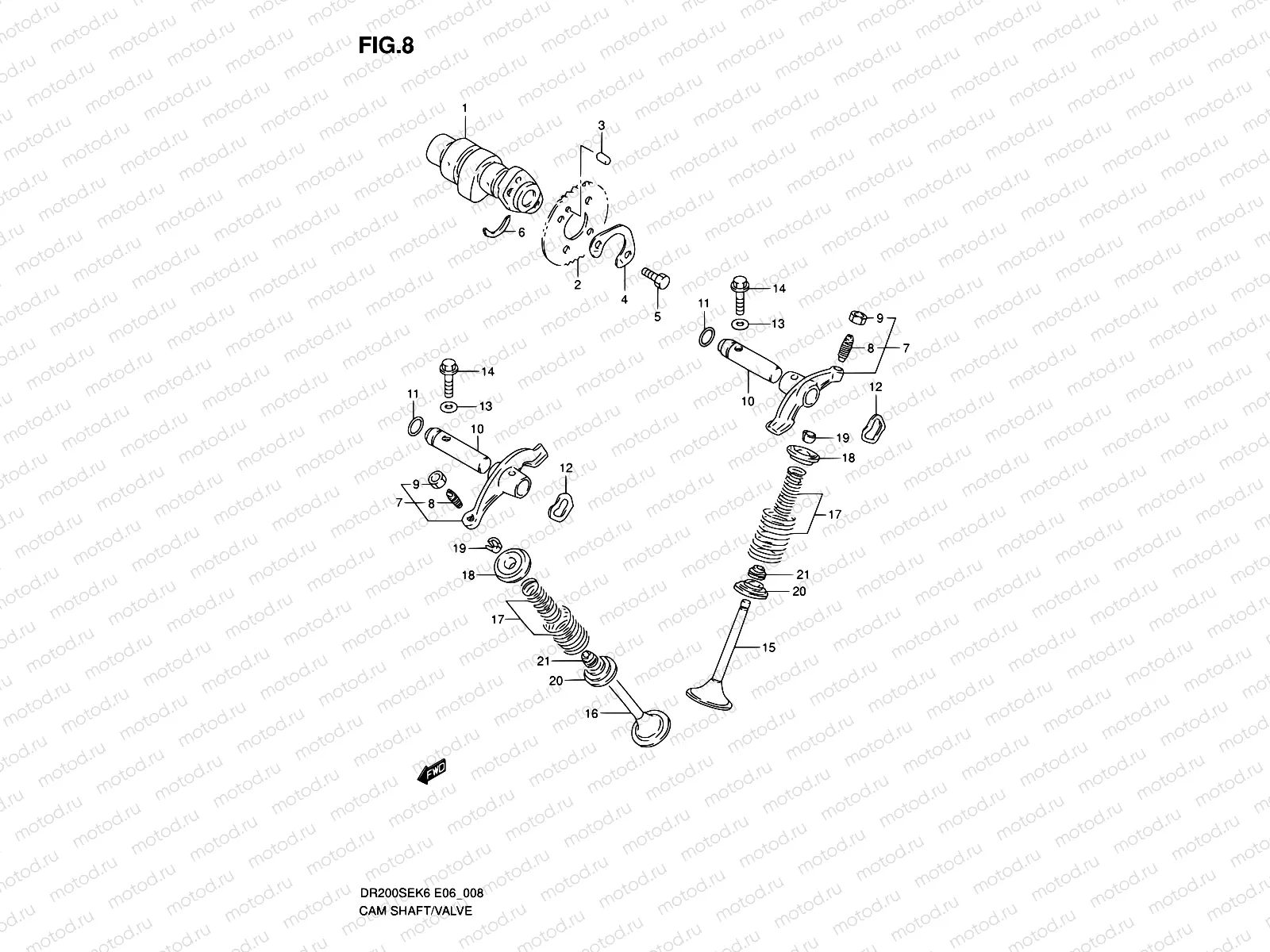 8 - CAMSHAFT/VALVE