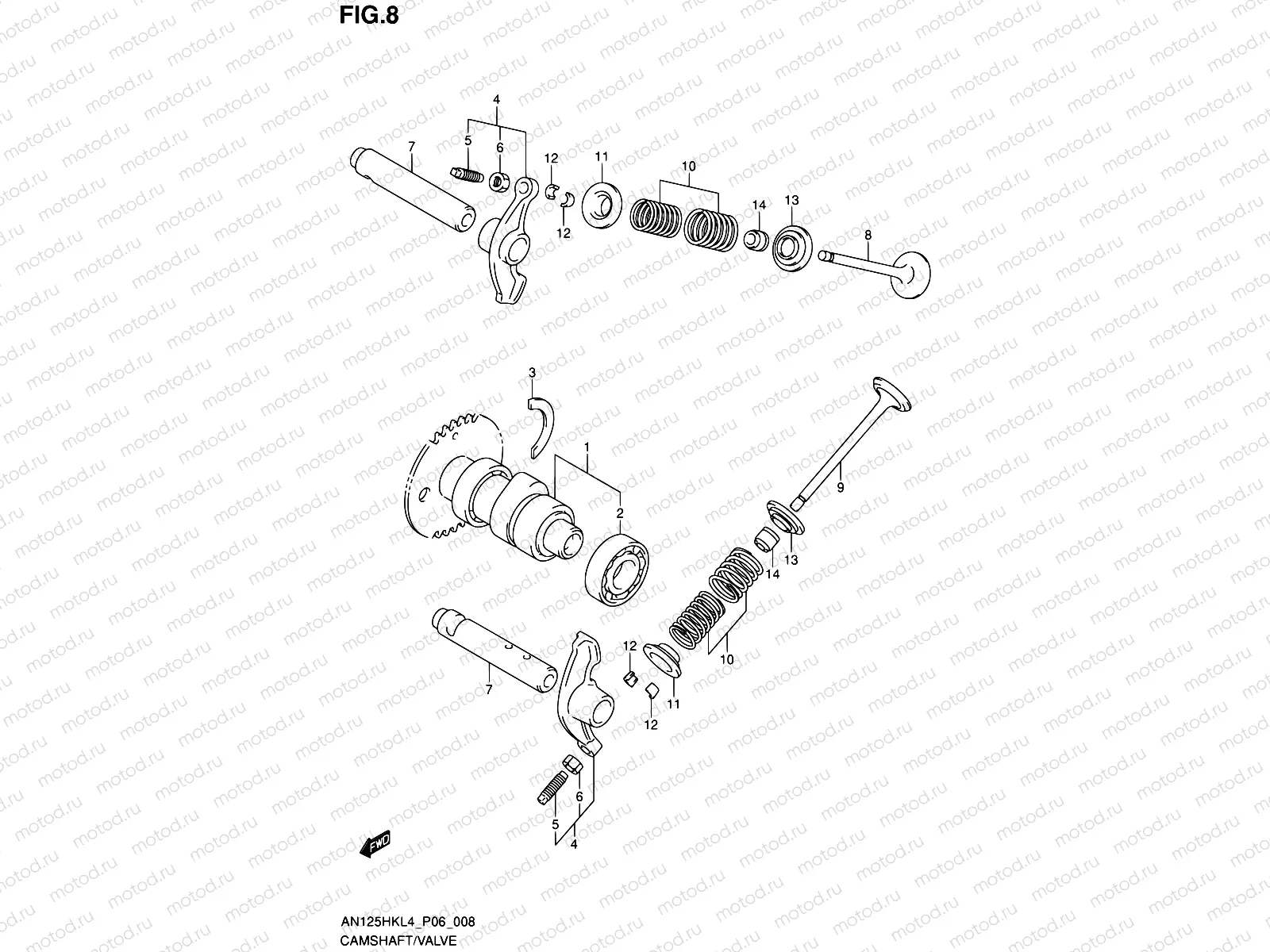 8 - CAMSHAFT/VALVE