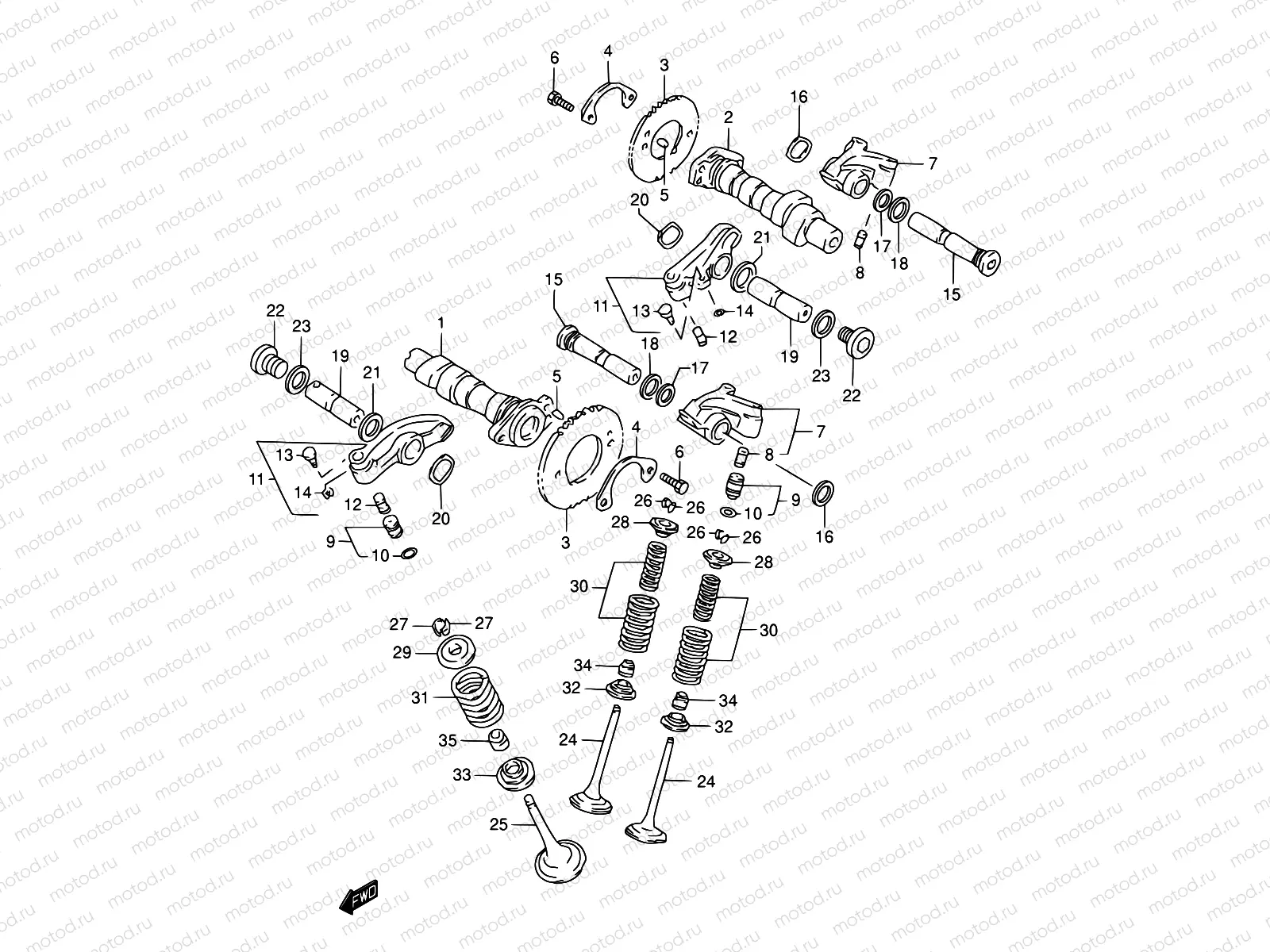 8 - CAMSHAFT/VALVE