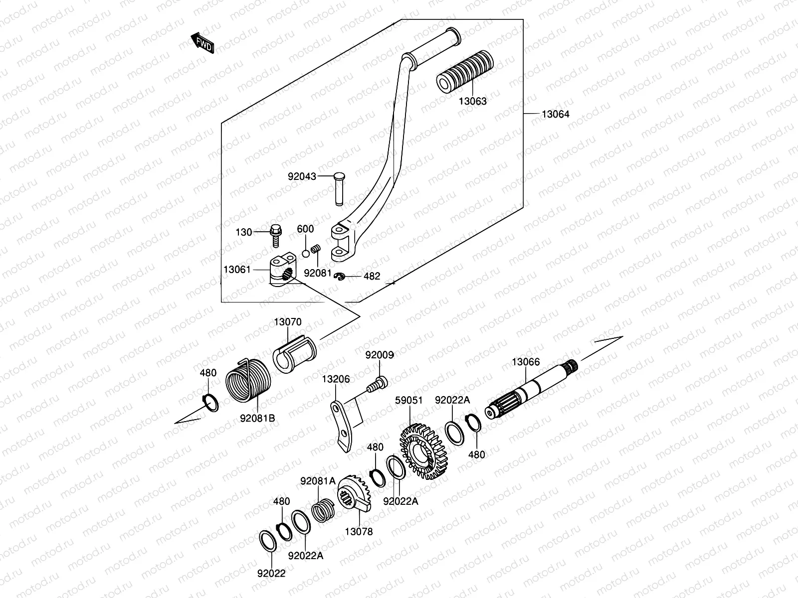 8 - KICKSTARTER MECHANISM