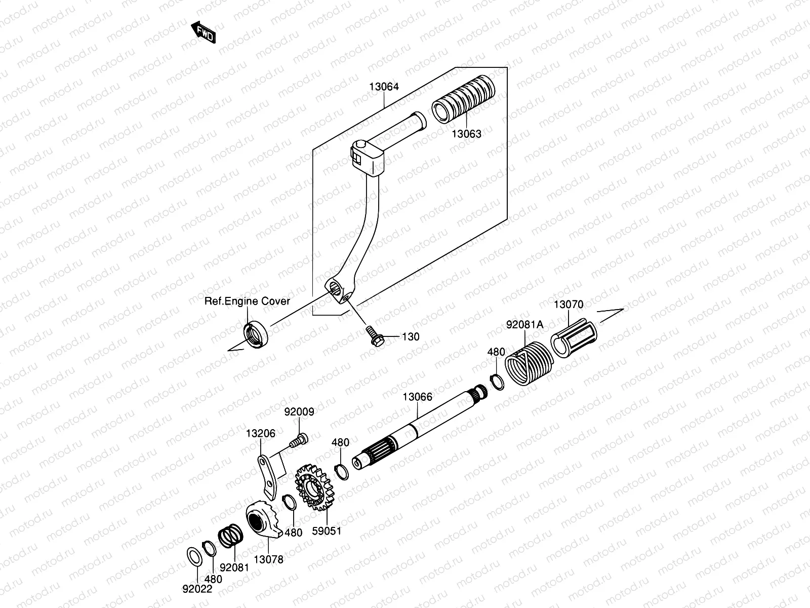 8 - KICKSTARTER MECHANISM