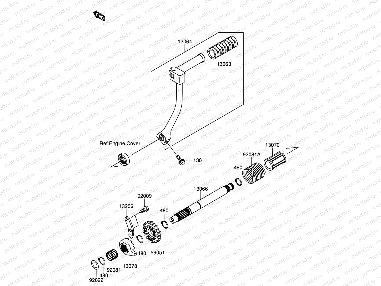 8 - KICKSTARTER MECHANISM