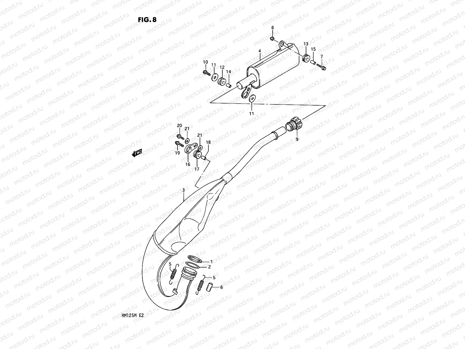 8 - MUFFLER (MODEL K)