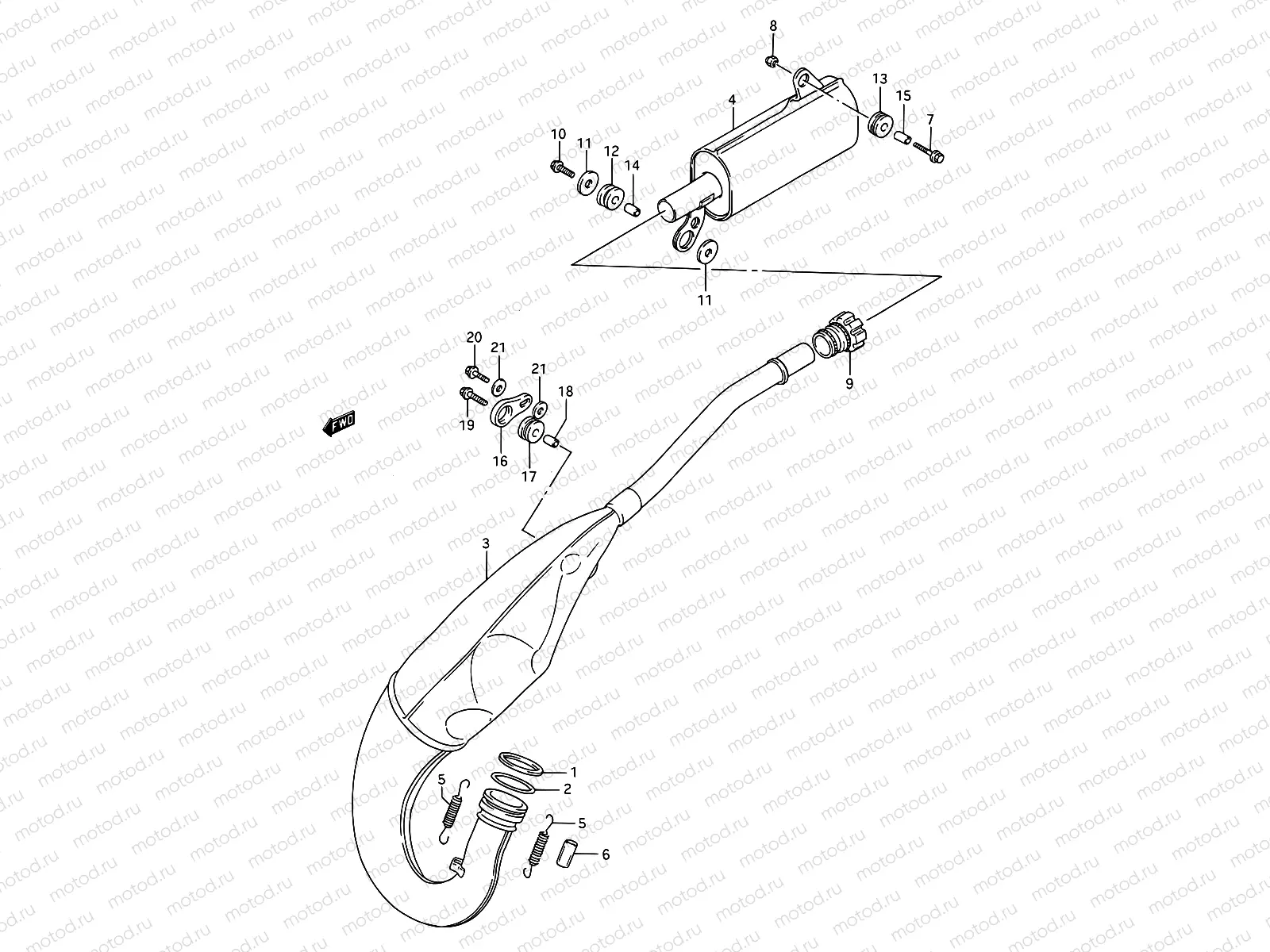8 - MUFFLER (MODEL K)
