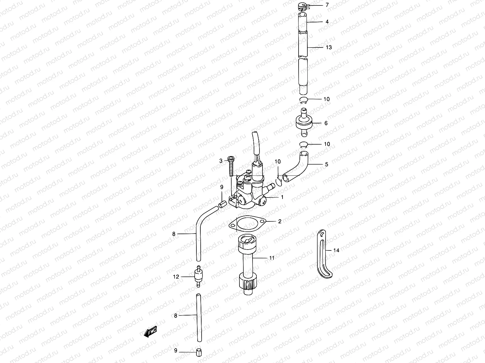 8 - OIL PUMP (MODEL W/X)